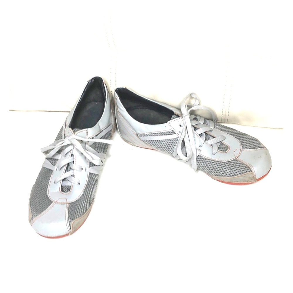 Bronx Grey and Orange Sneaker